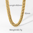simple compact chain 18K goldplated stainless steel necklacepicture15