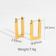 simple gold plating stainless steel square large hoop earringspicture16
