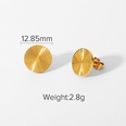 fashion goldplated stainless steel round earringspicture19