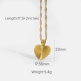 fashion round heartshaped butterfly 18K plated stainless steel necklacepicture20