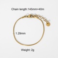 fashion simple vacuum plating snake bone chain stainless steel necklacepicture20