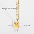 fashion human face pendant goldplated stainless steel necklacepicture24