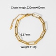 Cuban retro goldplated stainless steel braceletpicture18
