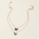 Colorful butterfly alloy pendant cute girl children necklace wholesalepicture8
