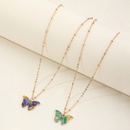Colorful butterfly alloy pendant cute girl children necklace wholesalepicture9