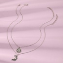Childrens necklace alloy pendant sun moon necklace setpicture8