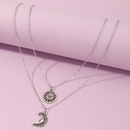 Childrens necklace alloy pendant sun moon necklace setpicture9