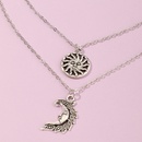 Childrens necklace alloy pendant sun moon necklace setpicture10