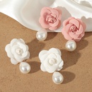 Imitation pearl earrings fashion cloth flower earrings womenpicture8