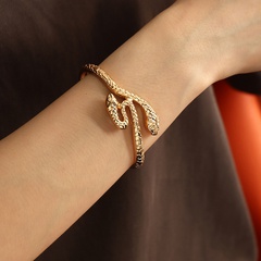 exaggerated personality metal snake opening adjustable bracelet
