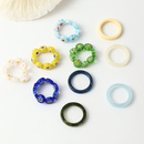 colorful glass bead ring adjustable womens ringspicture11