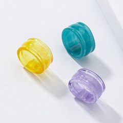 Wholesale resin ring set colorful acrylic rings set