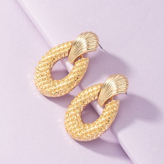 Wholesale metal texture alloy earrings set exaggerated earrings