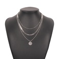 Alloy multilayer necklace geometric disc retro trend chain necklacepicture18