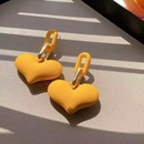 fashion new style concise trend candy color peach heart earringspicture6