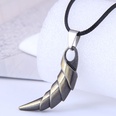 fashion  new style simple wolf horn wax rope necklacepicture4