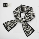 French fashion style new long tie hair silk scarf bow knot letter wave dot hair bandpicture60