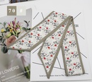French fashion style new long tie hair silk scarf bow knot letter wave dot hair bandpicture84