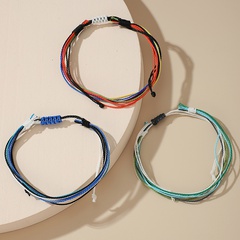 fashion new style simple contrast color cord bracelet