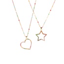 fashion microinlaid colorful zircon star heartshaped pendent necklacepicture15