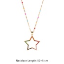 fashion microinlaid colorful zircon star heartshaped pendent necklacepicture16
