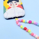 new bohemian style simple lanyard smiley soft ceramic acrylic mobile phone chainpicture10