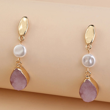 wholesale fashion pink drop pendant earrings's discount tags