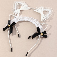 korean fashion simple new style cat ear lace headband set NHAU348874