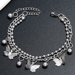 Korean butterfly bell multi-layer stainless steel bracelet wholesale