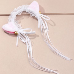 fashion new simple style cat ear fringed bell headband NHAU348823
