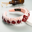 Fashion crystal glass drill wide brim headband wholesale NHLN347379picture12