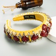 Fashion crystal glass drill wide brim headband wholesale NHLN347379picture16
