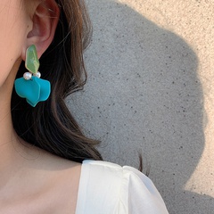 einfache koreanische geometrische Ohrringe im neuen Modestil