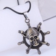 fashion new style simple skull wax rope necklacepicture4