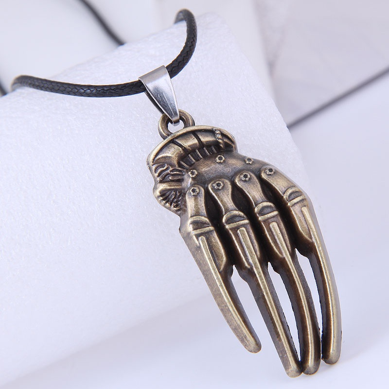 fashion new style concise handgrabbing wax rope necklace