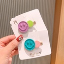Wood grain new childrens hit color color smile hairpinpicture11