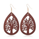 fashion creative wood hollow water drop earringspicture10
