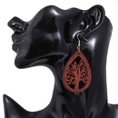 fashion creative wood hollow water drop earringspicture14
