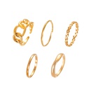 fashion open geometric alloy ring fivepiecepicture11