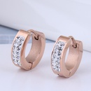 Korean fashion new style titanium steel diamondstudded earringspicture6