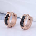Korean fashion new style titanium steel diamondstudded earringspicture8