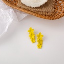 Summer Beach Yellow Threedimensional Flower Earringspicture10