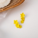 Summer Beach Yellow Threedimensional Flower Earringspicture11