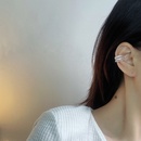 Korean multilayer pearl zircon copper ear bone clippicture15