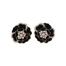 Korean summer pearl camellia flower earringspicture16