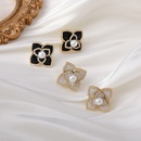 Retro Pearl Camellia Stud Earringspicture13