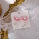 Korean style candy color transparent acrylic butterfly pearl earringspicture19