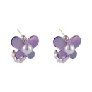 Korean style candy color transparent acrylic butterfly pearl earringspicture16