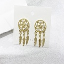 simple fashion pearl feather tassel earringspicture11