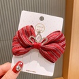 childrens korean cute red bow crown hair clippicture16